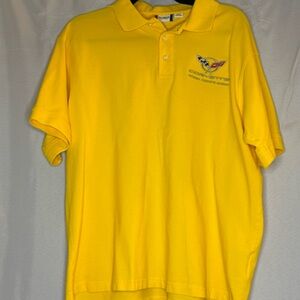 Corvette Men's Yellow Polo Shirt